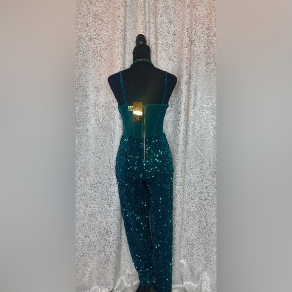 NWT Teal sequined bodysuit - Picture 7 of 7